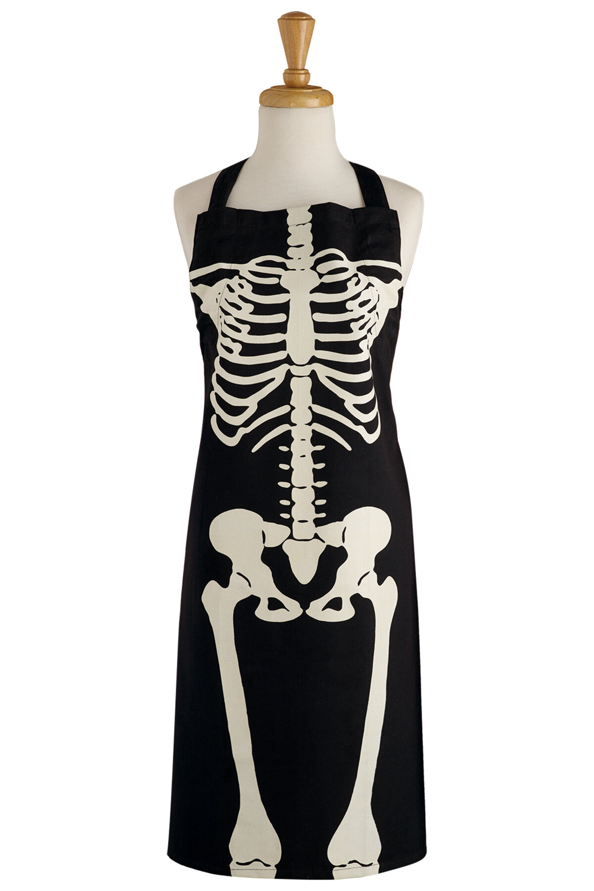 The Holiday Aisle® Skeleton Printed Chef's Apron | Wayfair
