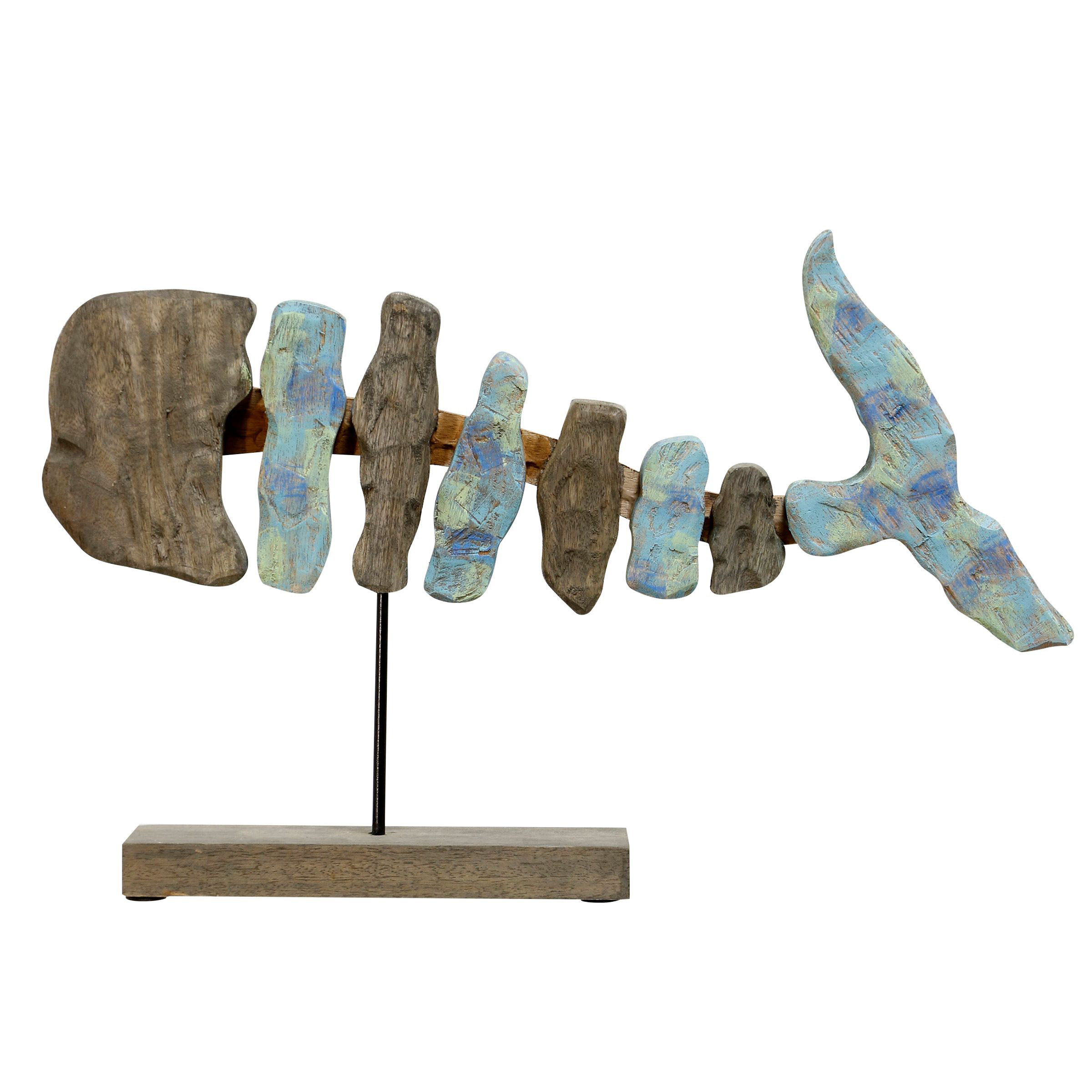 Beachcrest Home Lauri Fish Bone Sculpture On Stand Wayfair