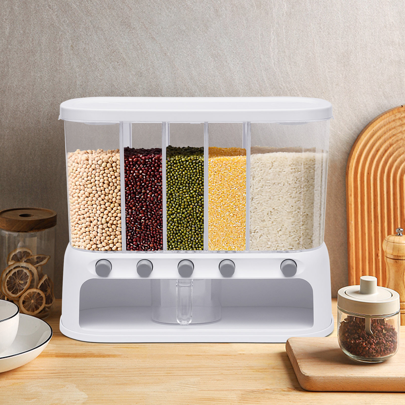Prep & Savour Belayneh 5 Grid Food Cereal Dispenser Wayfair