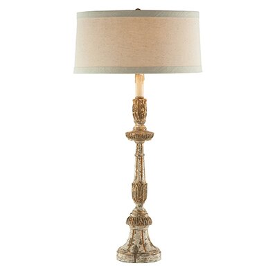 French Country Antiqued 34" Table Lamp 