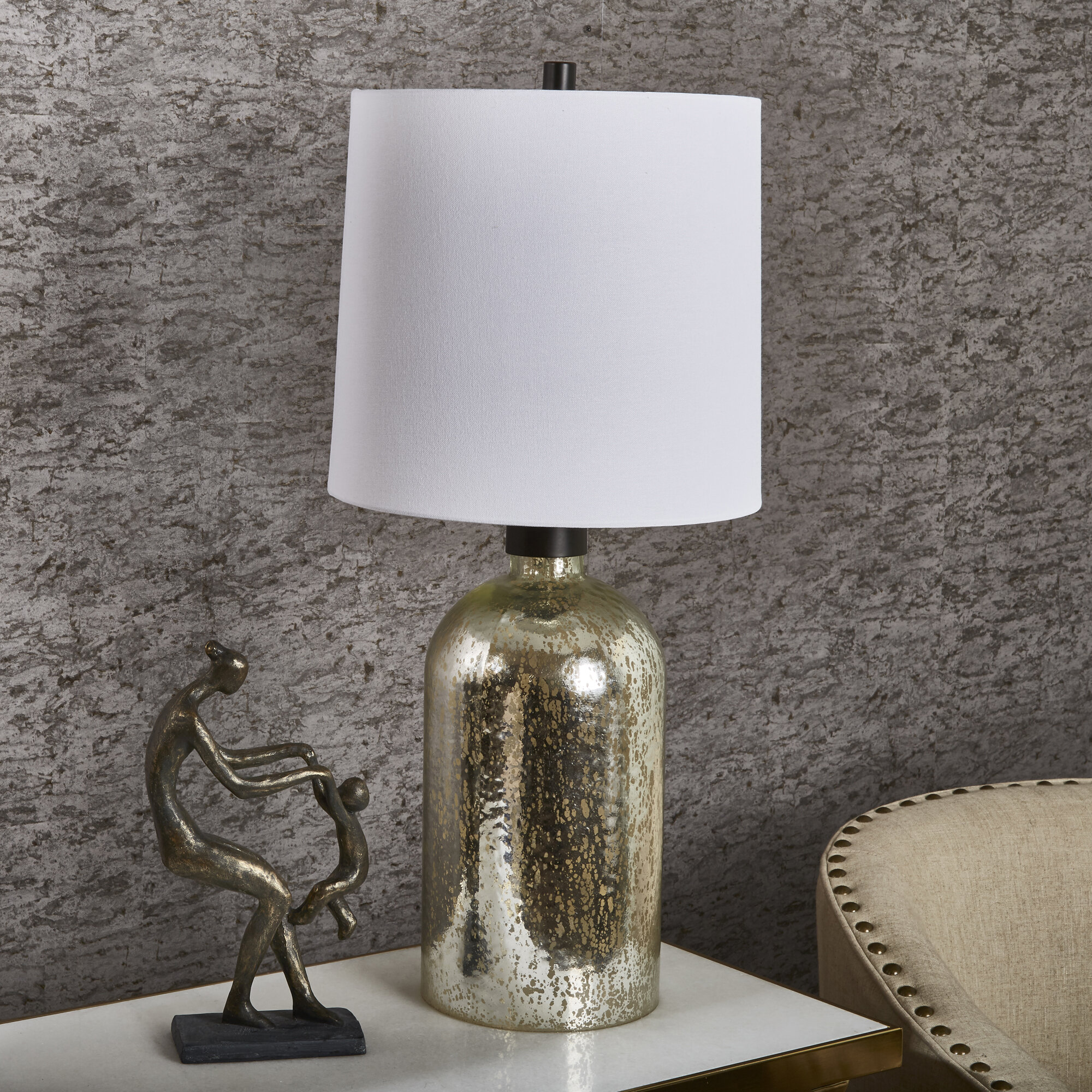 glass jug table lamp