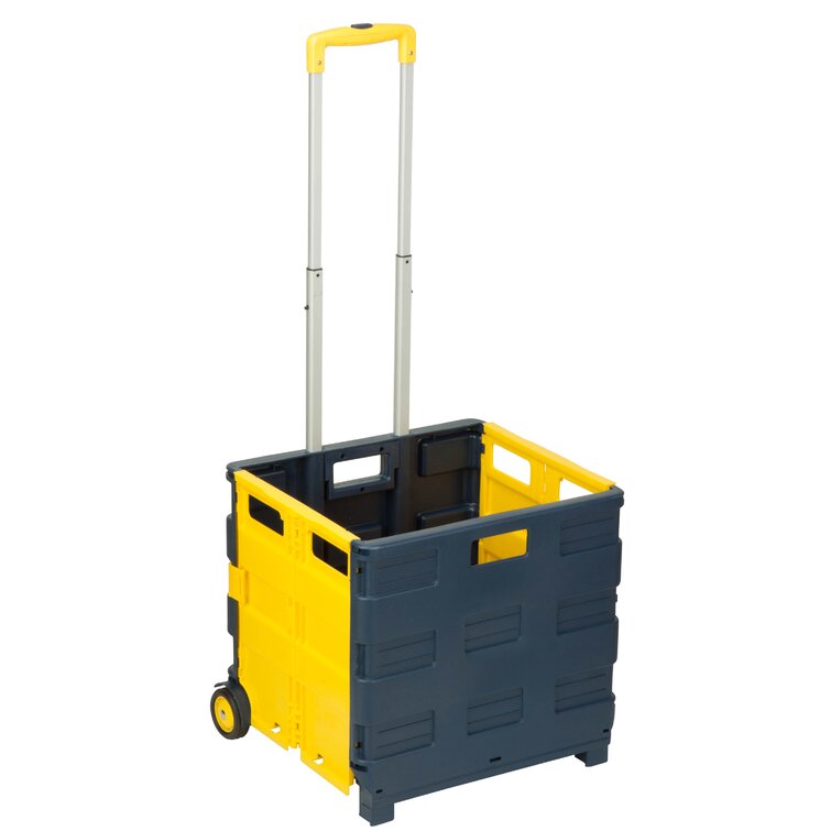 WFX Utility™ Bovina Rolling Folding Carry-All Crate Utility Cart ...