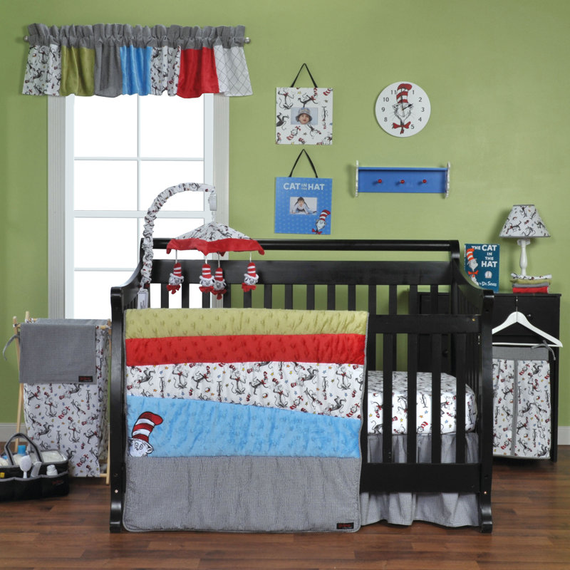 cat in the hat crib bedding