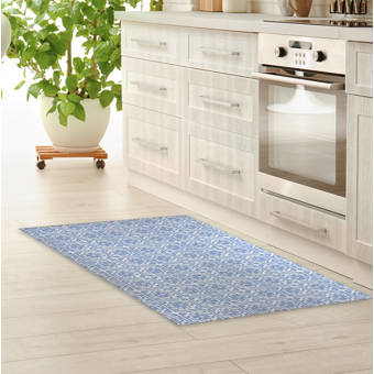 Rosalind Wheeler Streeter Field Of Flowers Kitchen Mat Wayfair