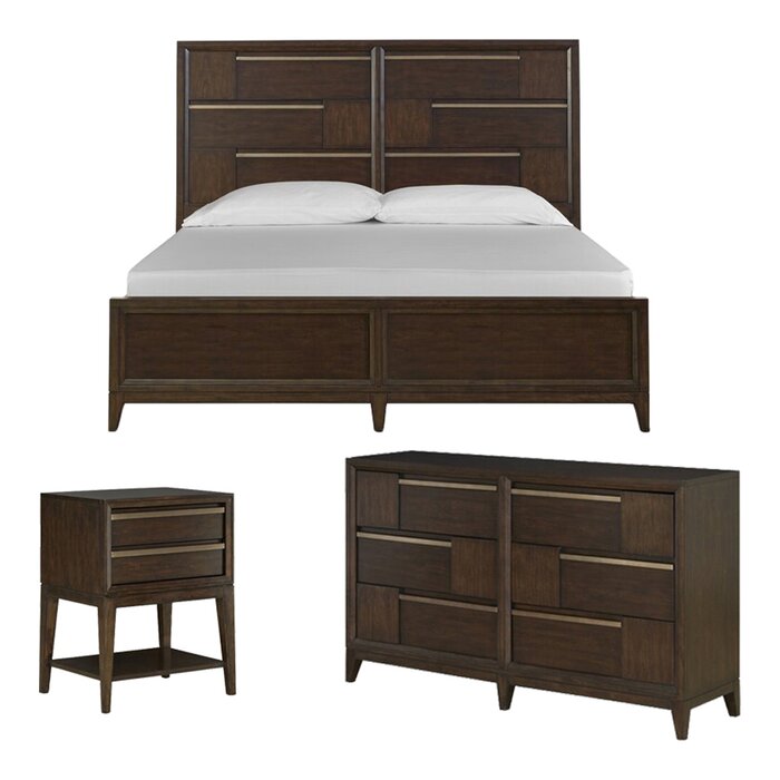 Modern Geometry Standard Configurable Bedroom Set