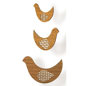 Bird Trio Bamboo Mobile