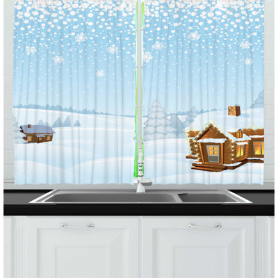 Log Cabin Rustic Curtains | Wayfair