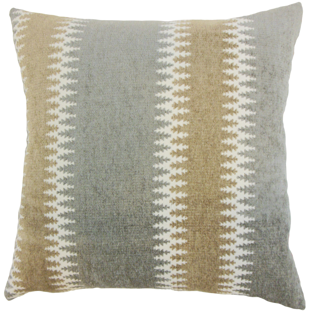 James Home Woolen Tina Pillow Decorative Pillow Gray