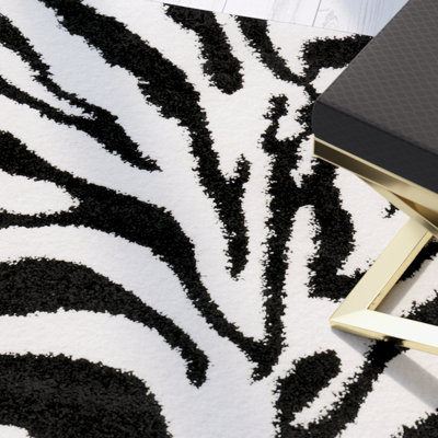 Coltun Shag Performance Animal Print Rug