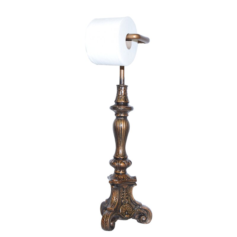 Hickory Manor House Free Standing Classic Toilet Paper Holder &amp; Reviews | Wayfair