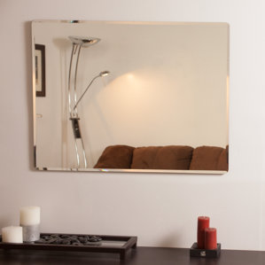 Frameless Wall Mirror frameless mirrors you'll love | wayfair Frameless Wall Mirror frameless mirrors you'll love | wayfair