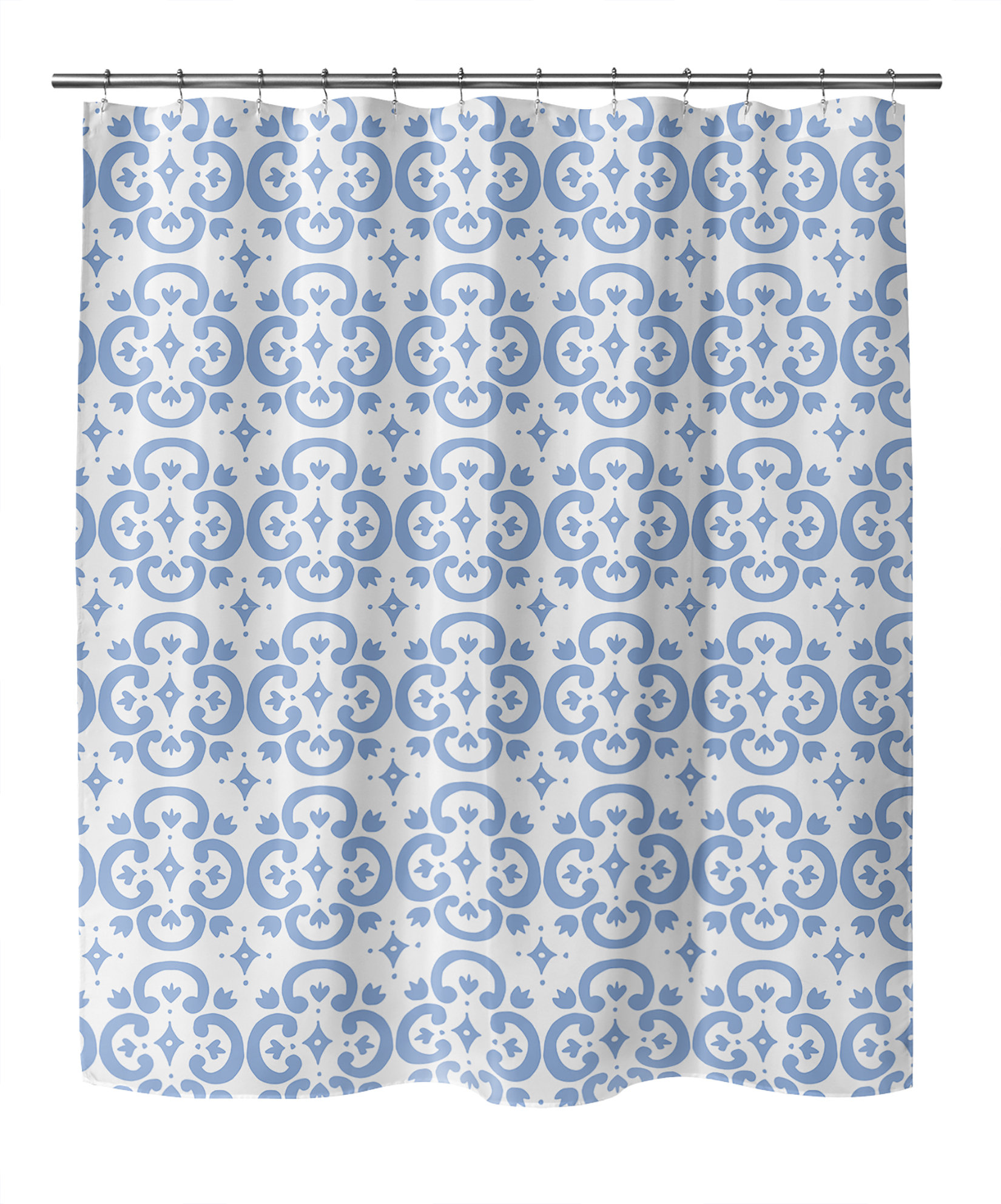 Charlton Home Canarsie Geometric Shower Curtain Wayfair