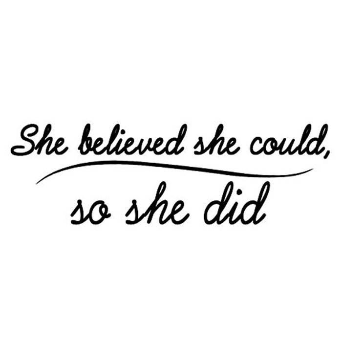 Crown Point She Believed She Could So She Did Wall Decal