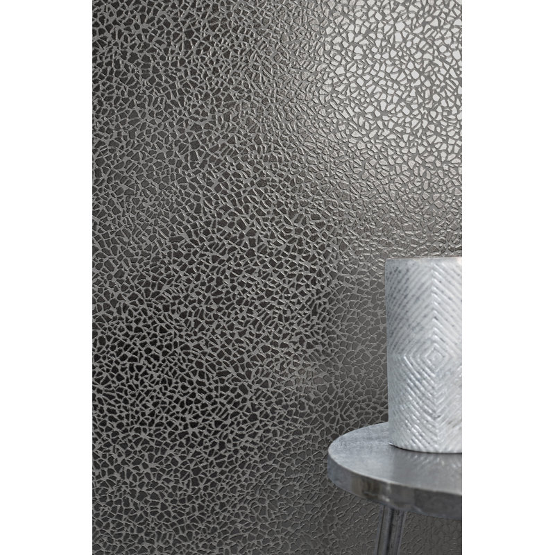Mercer41 Albina Mirror Texture 33 X 20 5 Wallpaper Roll Reviews Wayfair