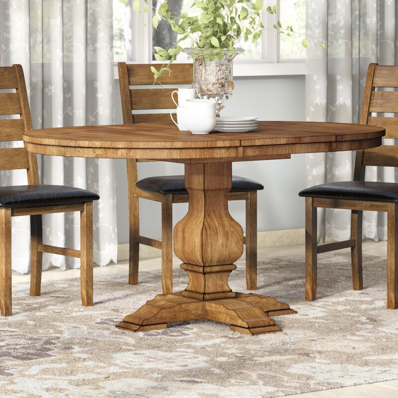 Fortville Extendable Solid Wood Dining Table & Reviews | Joss & Main