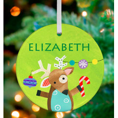 Reindeer Shaped Personalized Ornaments You Ll Love In 2021 Wayfair