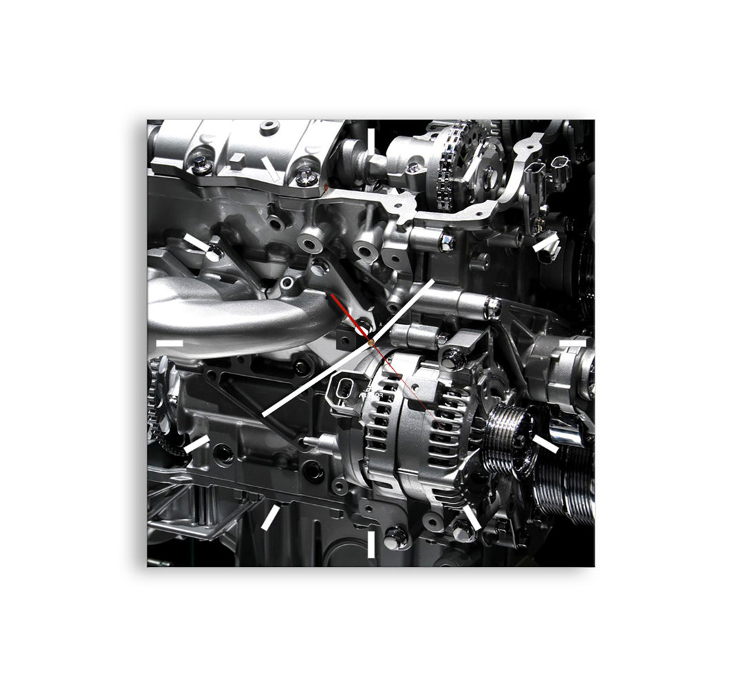 Williston Forge Analoge Wanduhr Milazzo Geräuschlos Größe: 50 cm H x 50 cm B x 0,4 cm T