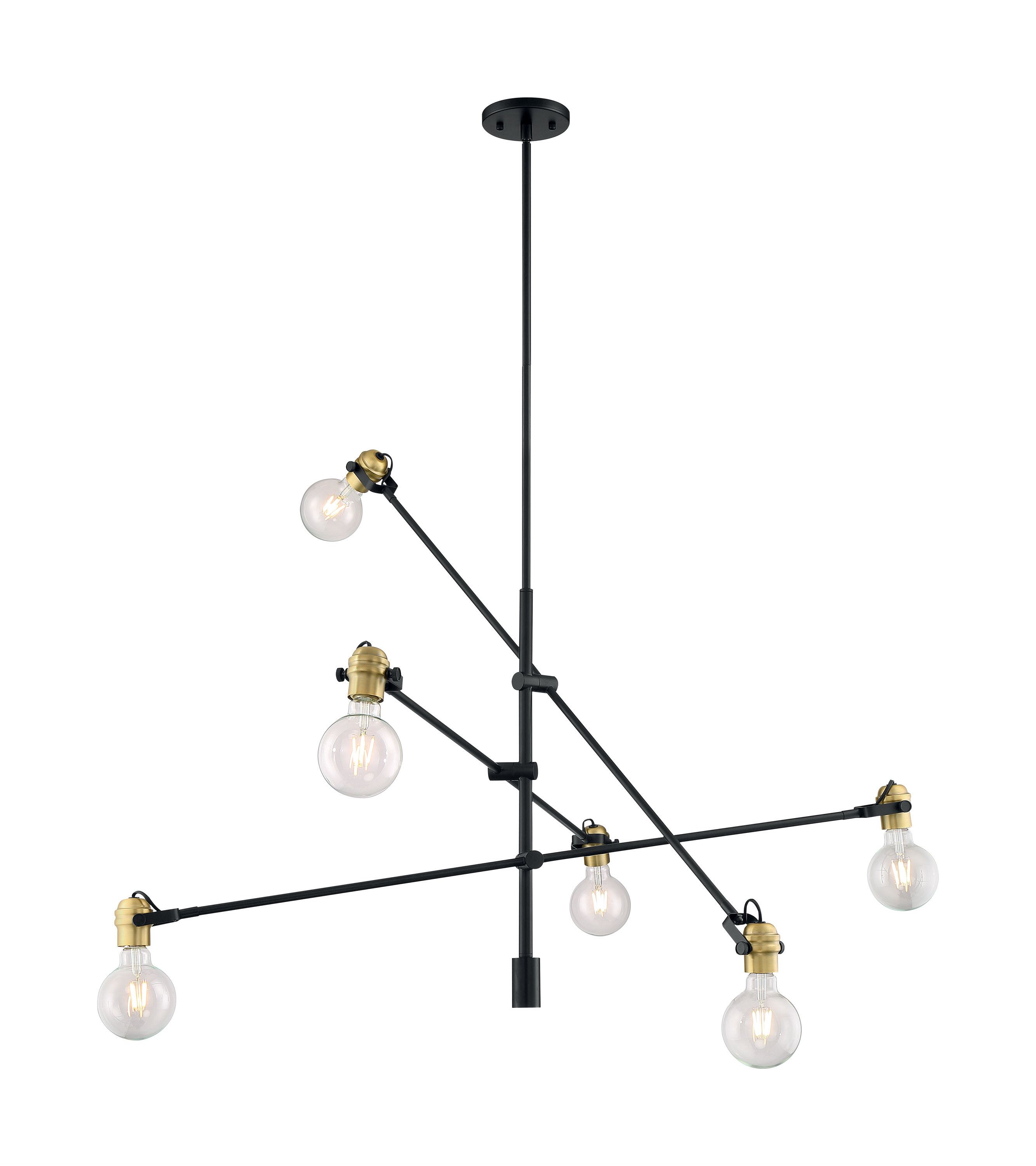 George Oliver Nesmith 6 Light Sputnik Modern Linear Chandelier Wayfair