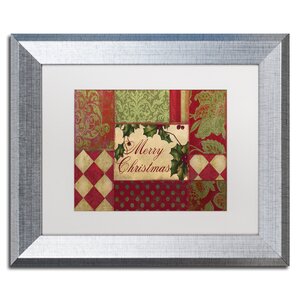 Buy 'Merry Christmas Patchwork I' Framed Graphic Art!