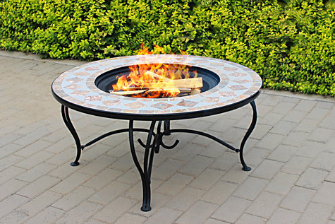 Steel Wood Burning Fire Pit Table Photos
