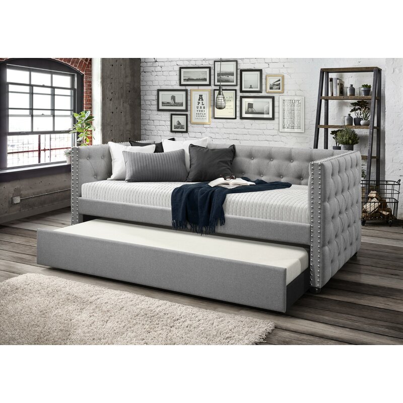 twin daybed with trundle that pops up