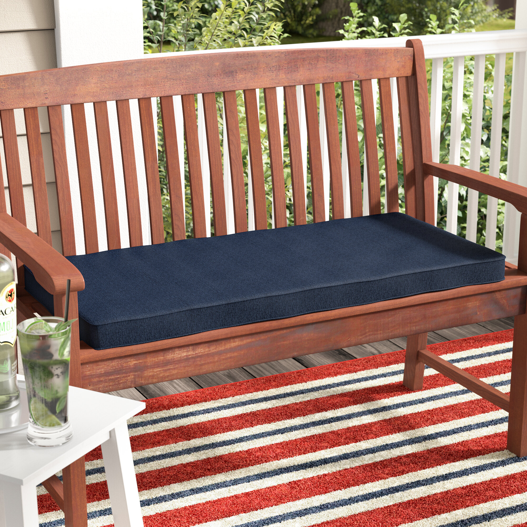 outdoor bench seat cushion covers