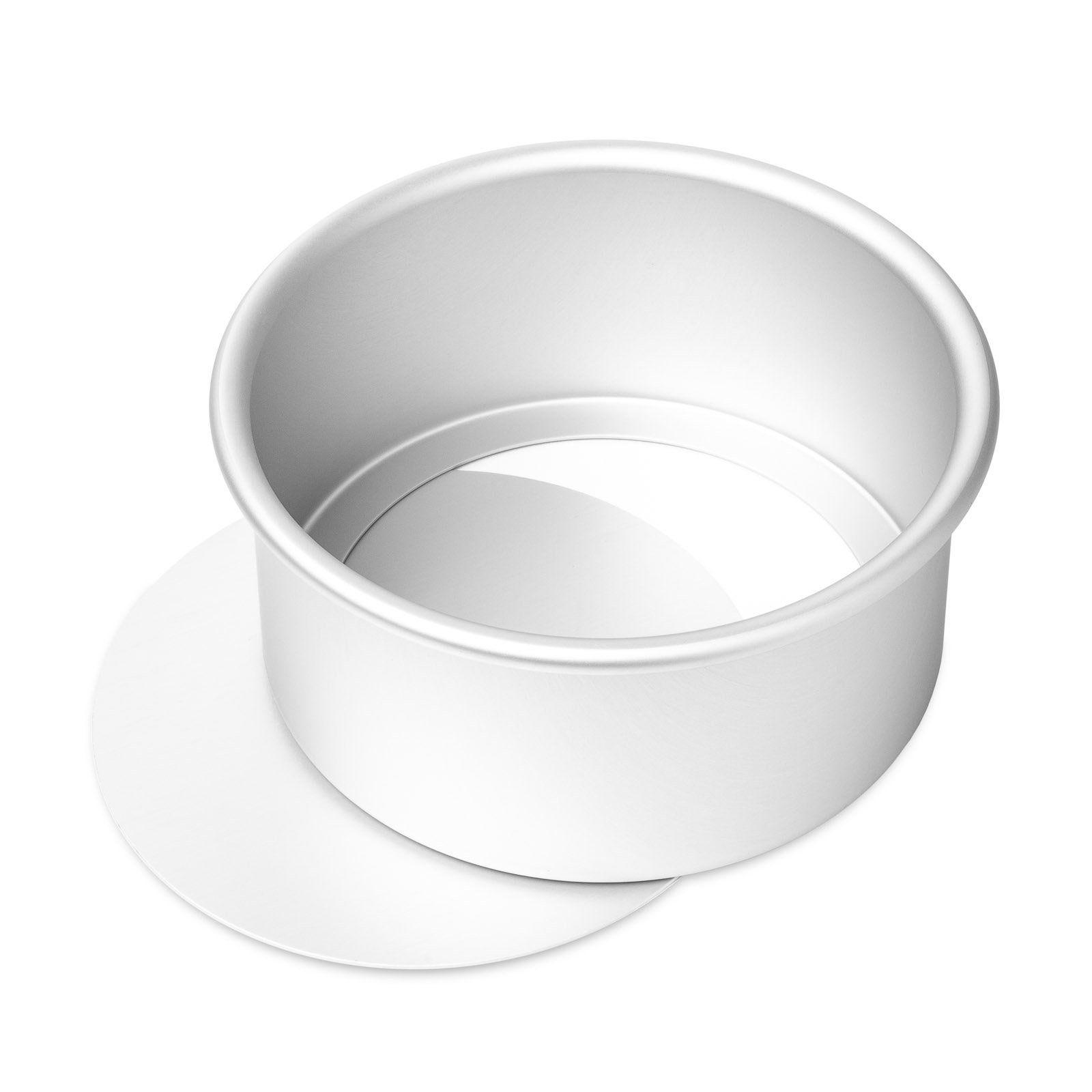 Last Confection 3" Deep Round Aluminum Cake Pan with Removable Bottom