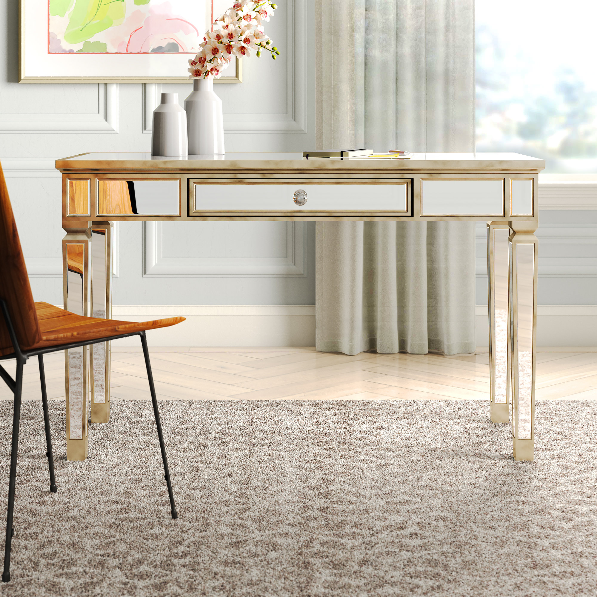 Alice Glass Desk Reviews Joss Main