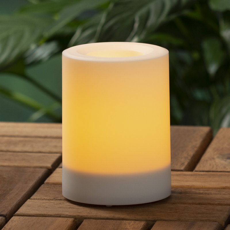 Ebern Designs Pillar Unscented Flameless Candle Reviews Wayfair