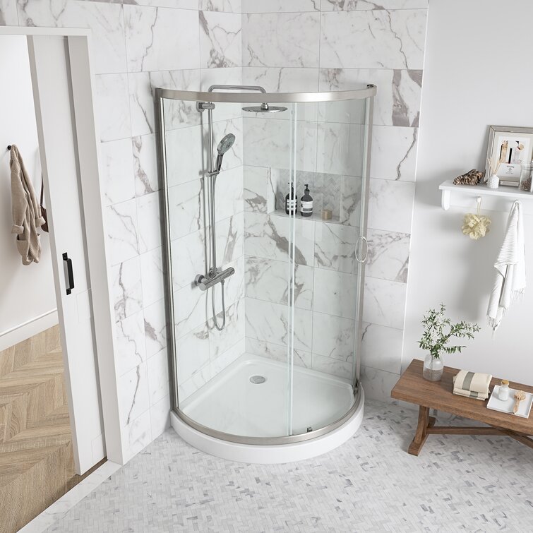 6/8mm Quadrant Shower Enclosure Easy Clean Glass W/ Tray FREE Next Day Delivery 