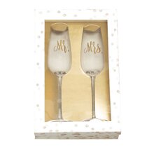 Personalised handmade "mr & mrs champagne." mariage carte