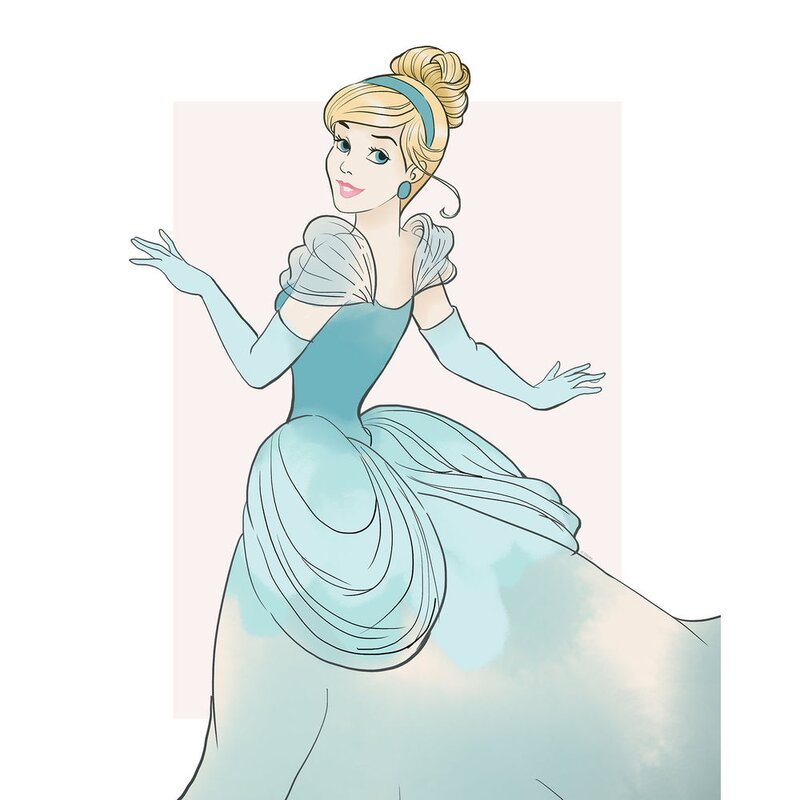 Komar Cinderella Graphic Art Print on Paper | Wayfair.co.uk