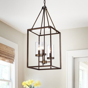 Wendler Cage 3 Light Foyer Pendant Wendler Cage 3 Light Foyer Pendant