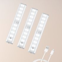 120° LED Under-cabinet Light Kitchen Bedroom Motion Sensor Light Bar Aisle Lamp