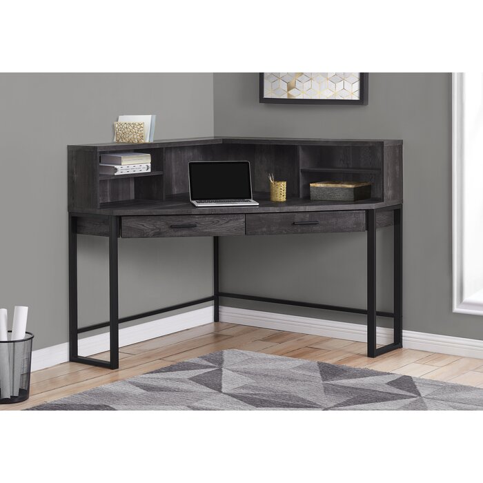 Gracie Oaks Funderburg Corner Desk With Hutch Wayfair