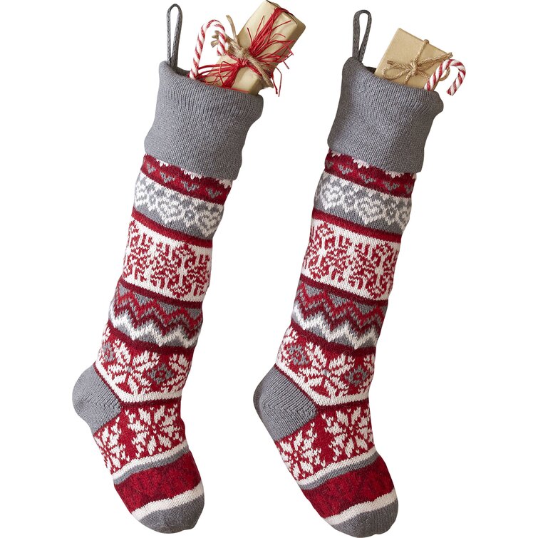 Methuen Snowflake Classic Knit Stocking