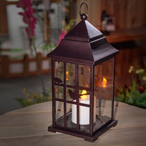 Birdhouse Metal Lantern