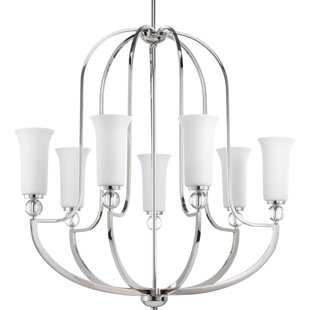 Go to store & view more images Macced 7-Light Shaded Chandelier by Red Barrel Studio