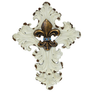 Fleur De Lis Metal Wall Art Wayfair Fleur De Lis Cross Wall Decor