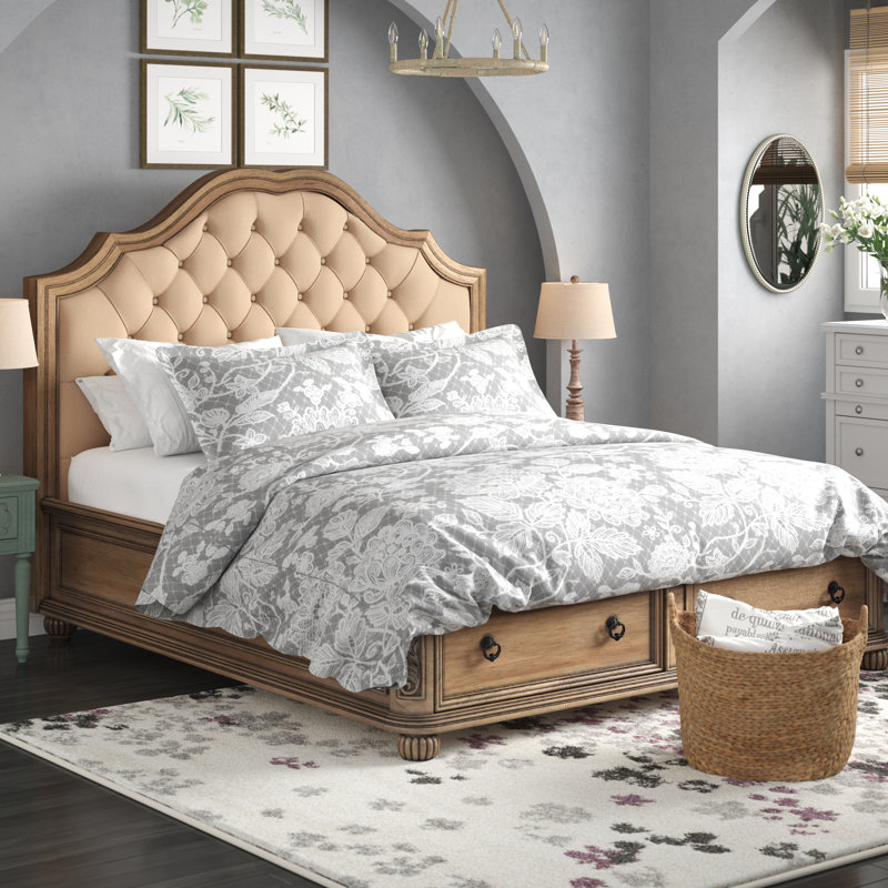 One Allium Way George Upholstered Storage Platform Bed Reviews Wayfair