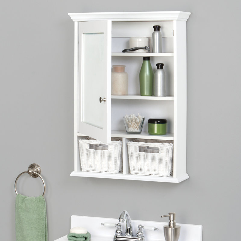Zenith Surface Mount Framed Medicine Cabinet With 2 Adjustable Shelves Reviews Wayfair