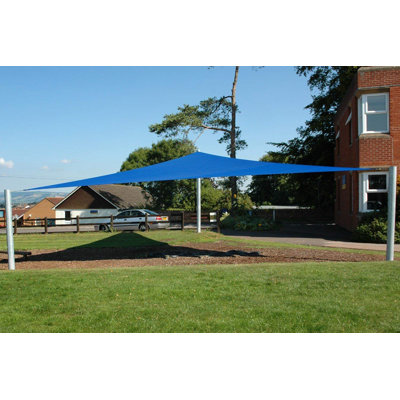 ALEKO 12 Triangle Shade Sail  Color: Blue
