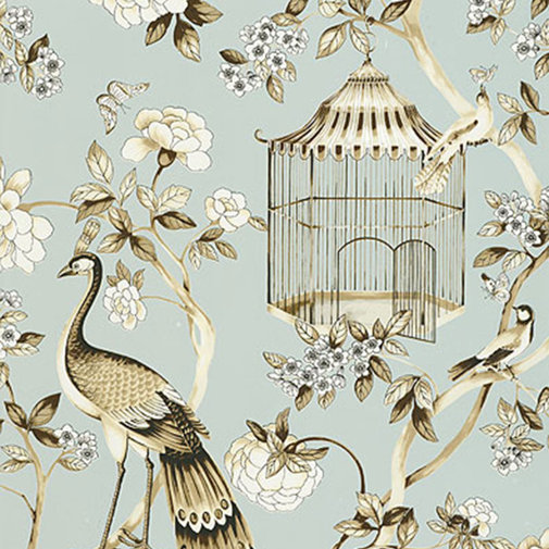 Schumacher Atelier Oiseaux Et Fleurs 27' L x 27" W ...