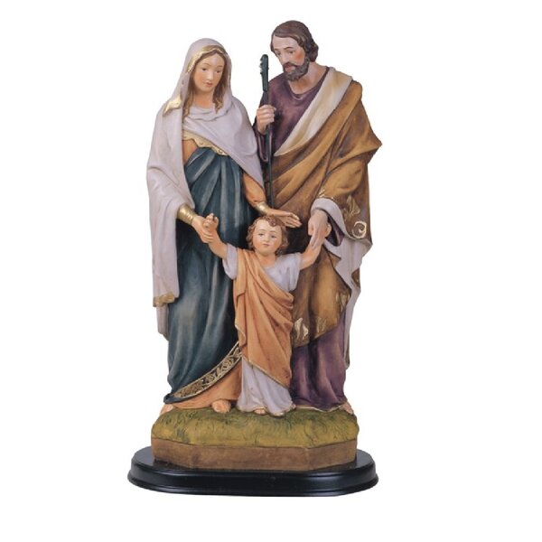 Creative Co-op Virgin Mary White and Blue 27 inch Durable Resin Stone Christmas Figurine
