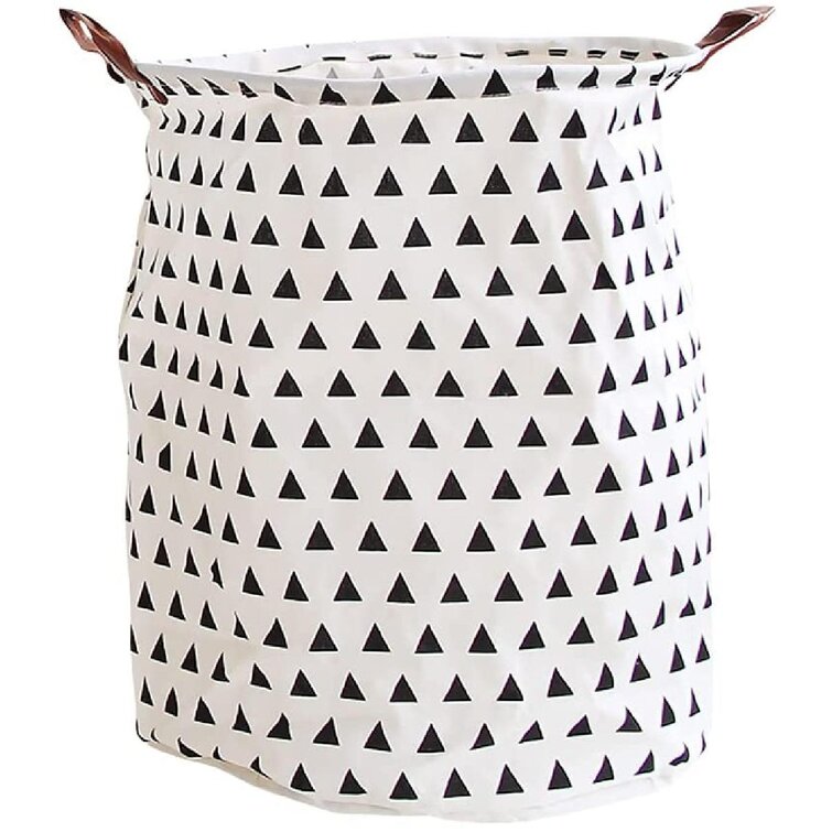 Foldable Washing Clothes Laundry Basket Canvas Kid Toys Hamper Bin Storage Tidy