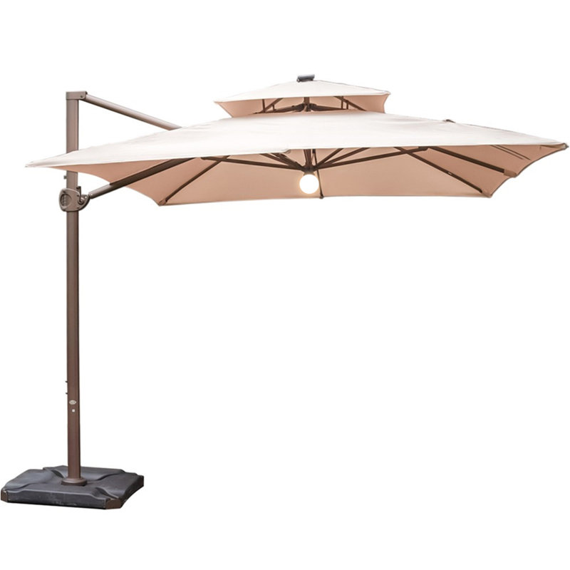 Canora Grey Desmond 12 X 9 Rectangular Cantilever Umbrella Rectangular Cantilever Umbrella