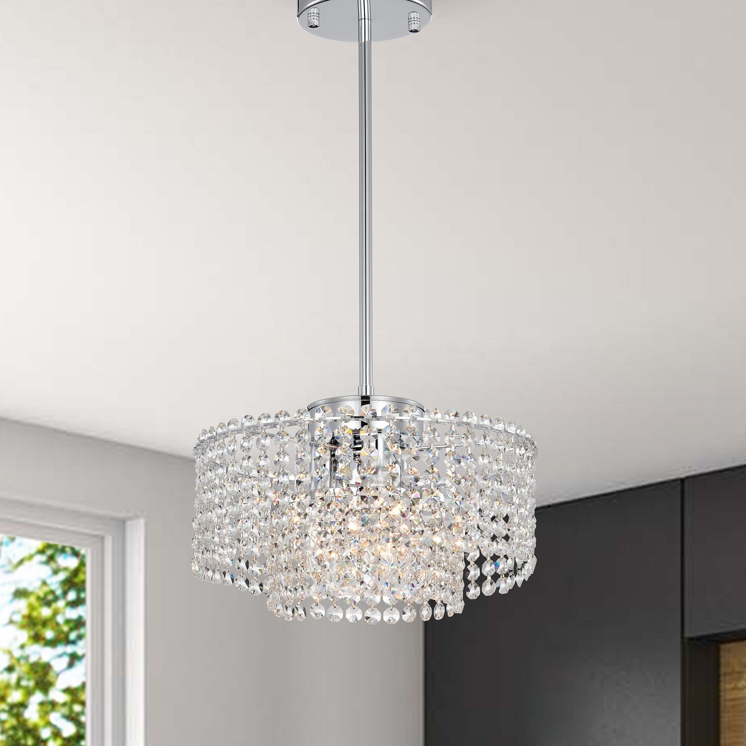 Rosdorf Park Friese 3 Light Single Drum Pendant Reviews Wayfair