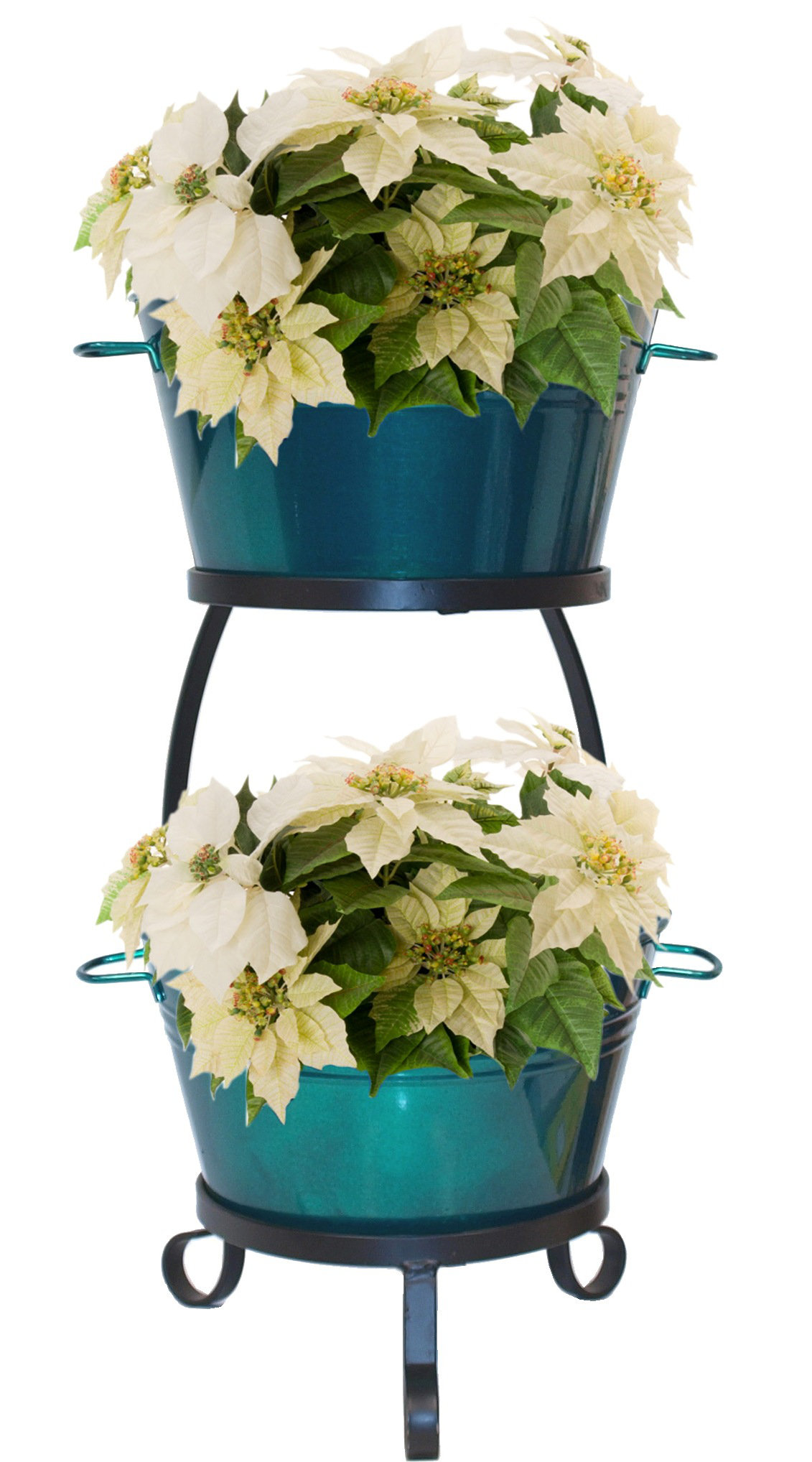 wayfair balcony planters on August Grove Verdi Round Iron Pot Planter Wayfair