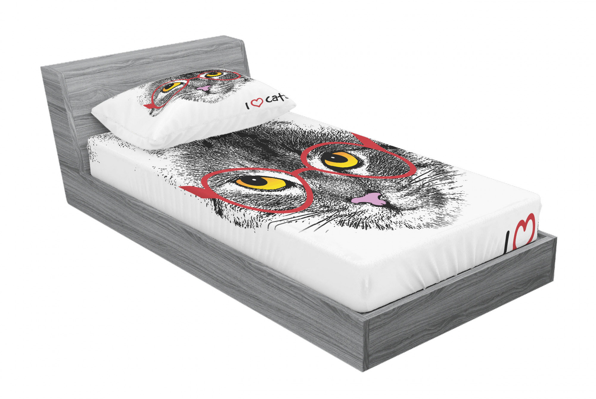 East Urban Home Cat Sheet Set Wayfair