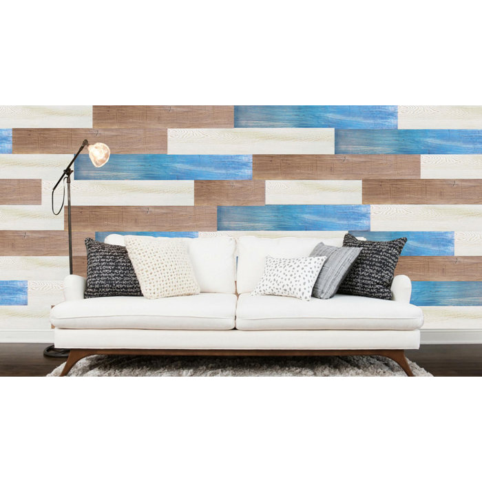 E Joy 60sqft Reclaimed Rustic Wall Planks Self Adhesive Weathered 60sqft Reclaimed Rustic Wall Planks